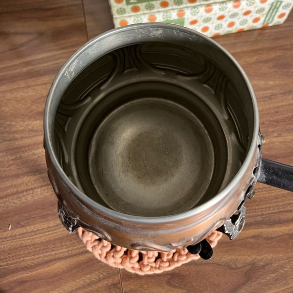 Vintage 70s Fondue Set - Copper & Cast Iron - Picture 7 of 13